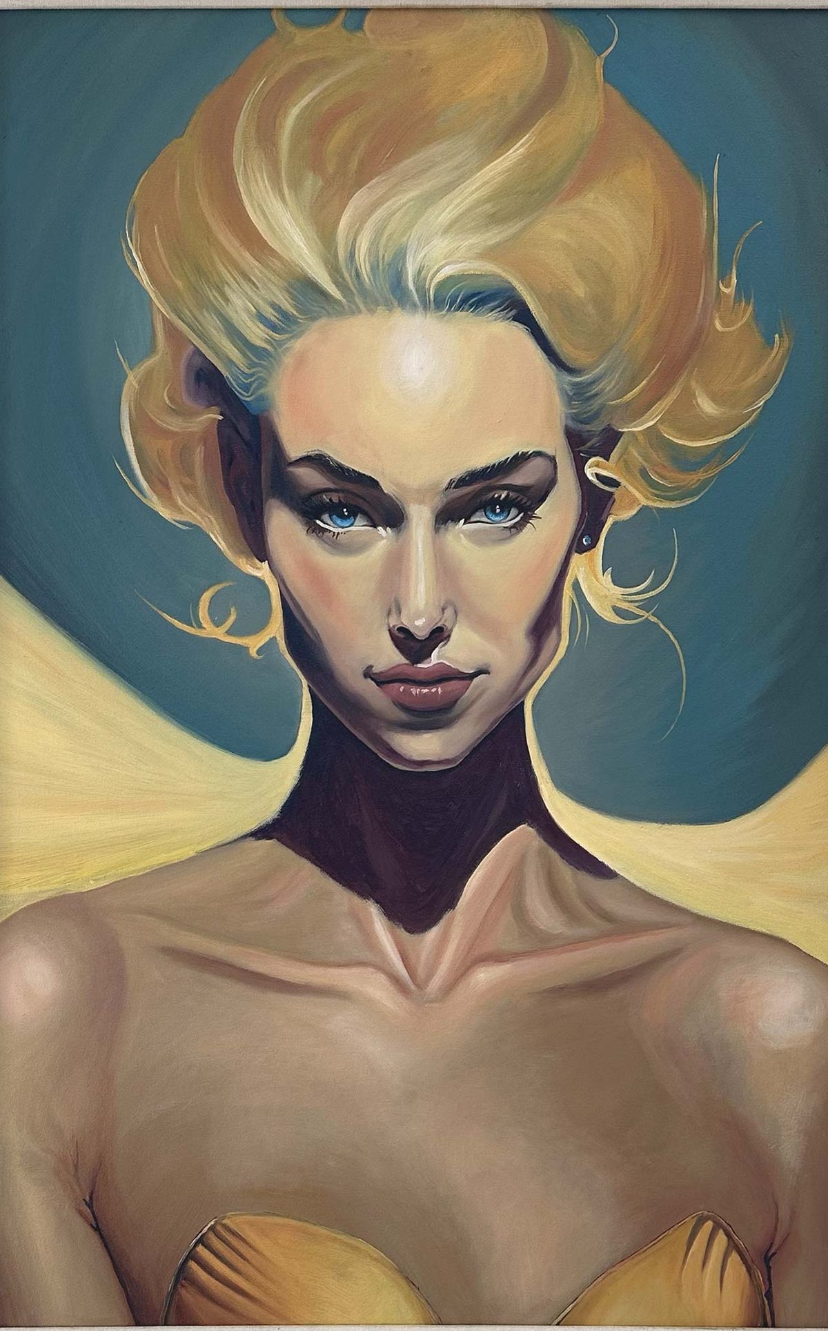 Gold Flame — oil painting, 24 × 36 inches